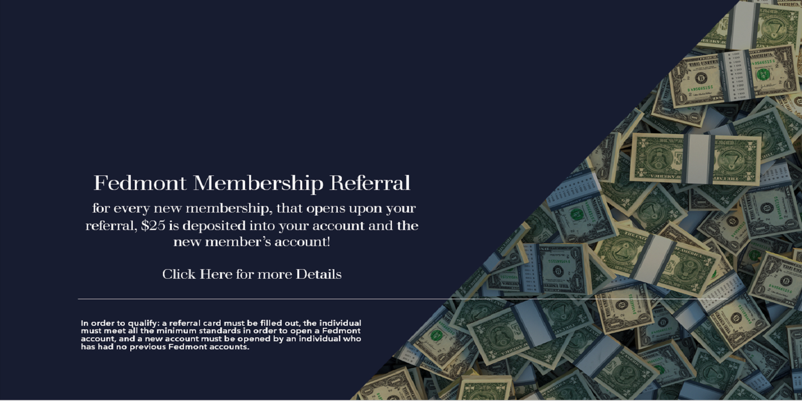 Membership referral image slide