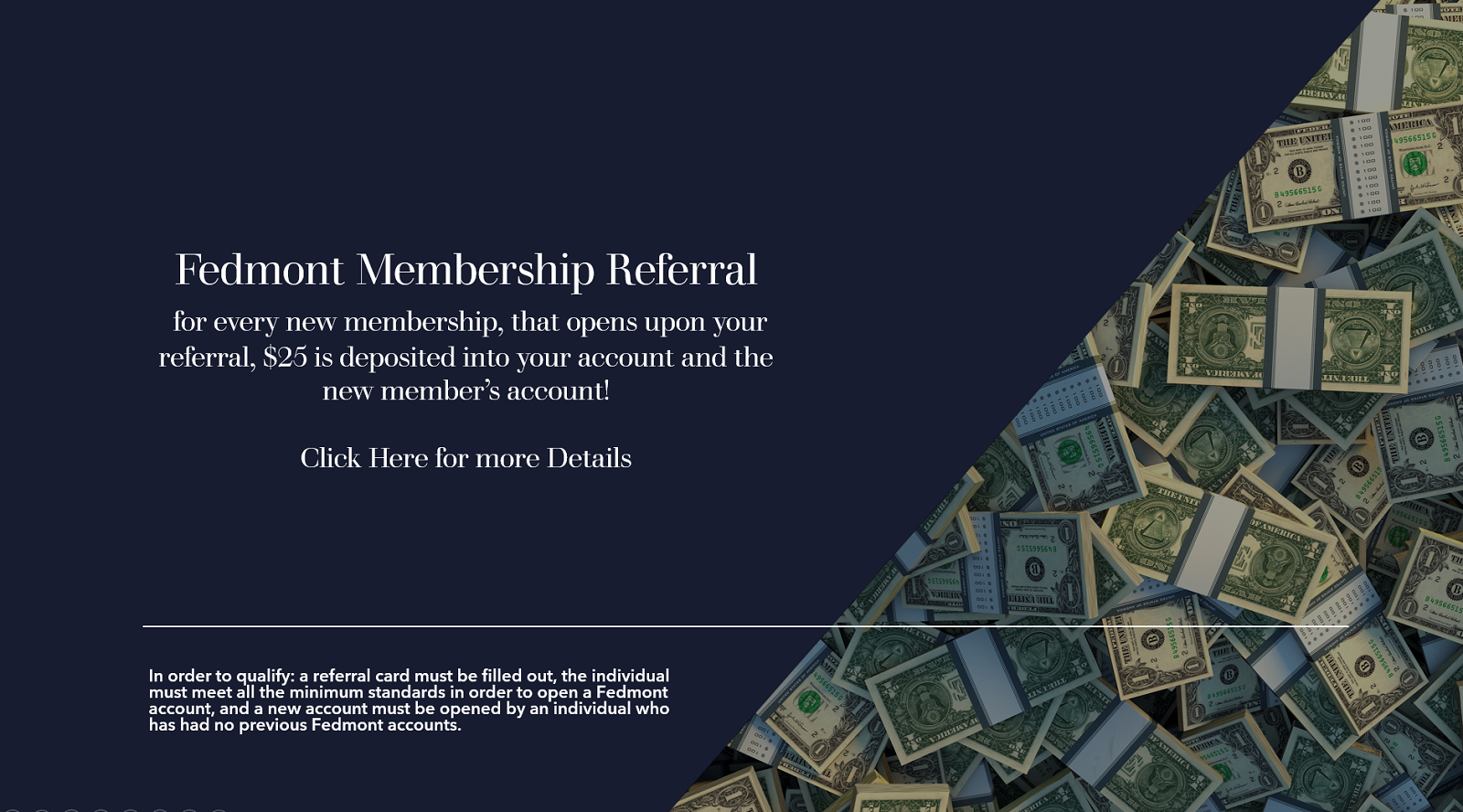 Membership referral image slide